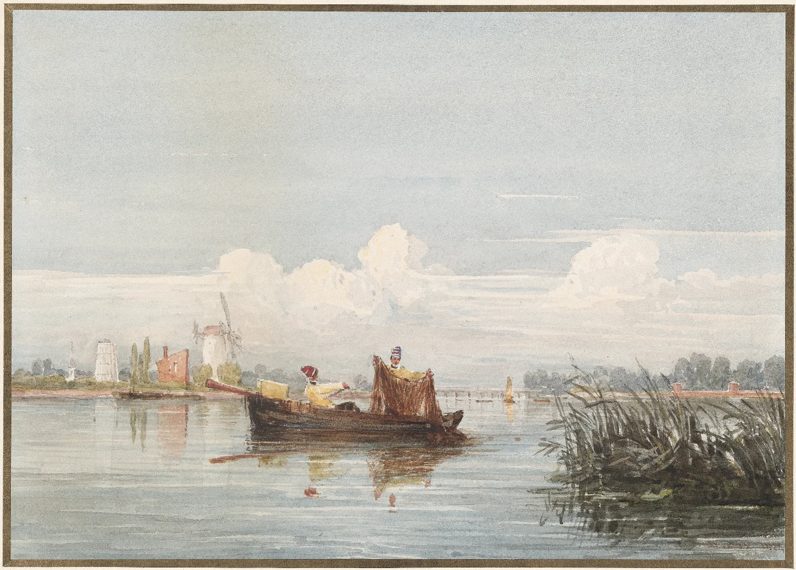 The Thames At Battersea Wall Art by David Cox - Canvas Print