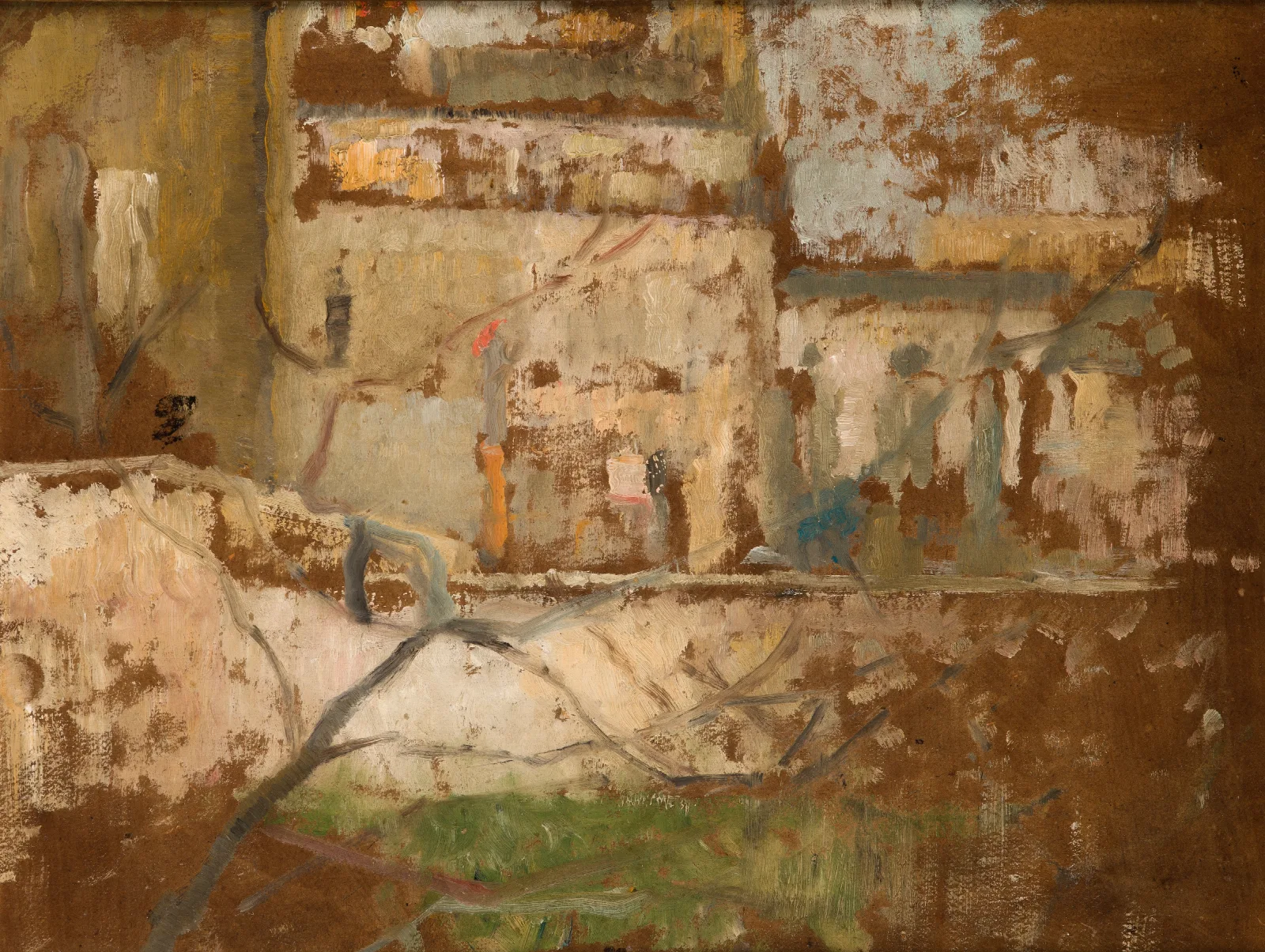 View From The Studios Window 2 Wall Art by Olga Boznanska - Canvas Print