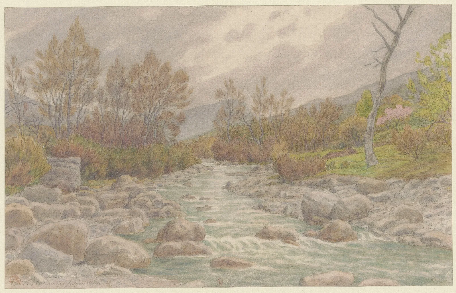 Buis Les Baronnies Le Menon Wall Art by Henri Rivière - Canvas Print