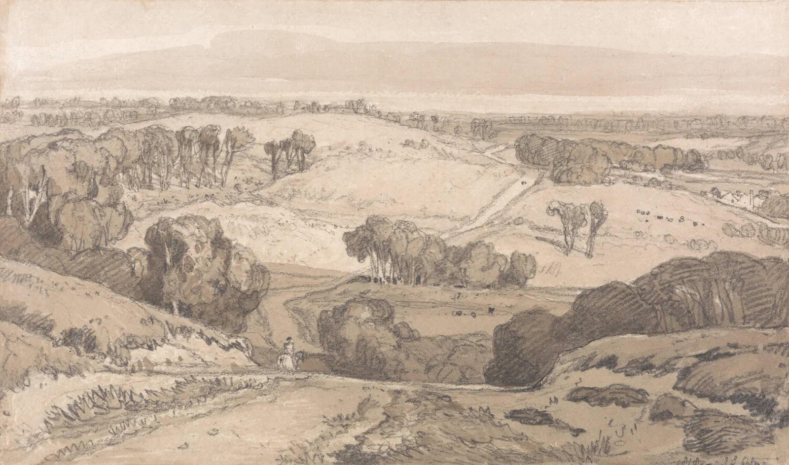 Holt Heath Near Norwich Wall Art by John Sell Cotman - Canvas Print