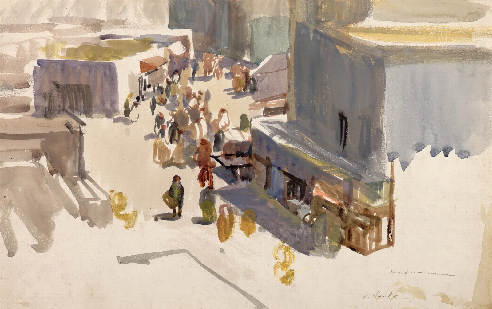 Kairouan 3 Wall Art by Oskar Laske - Canvas Print