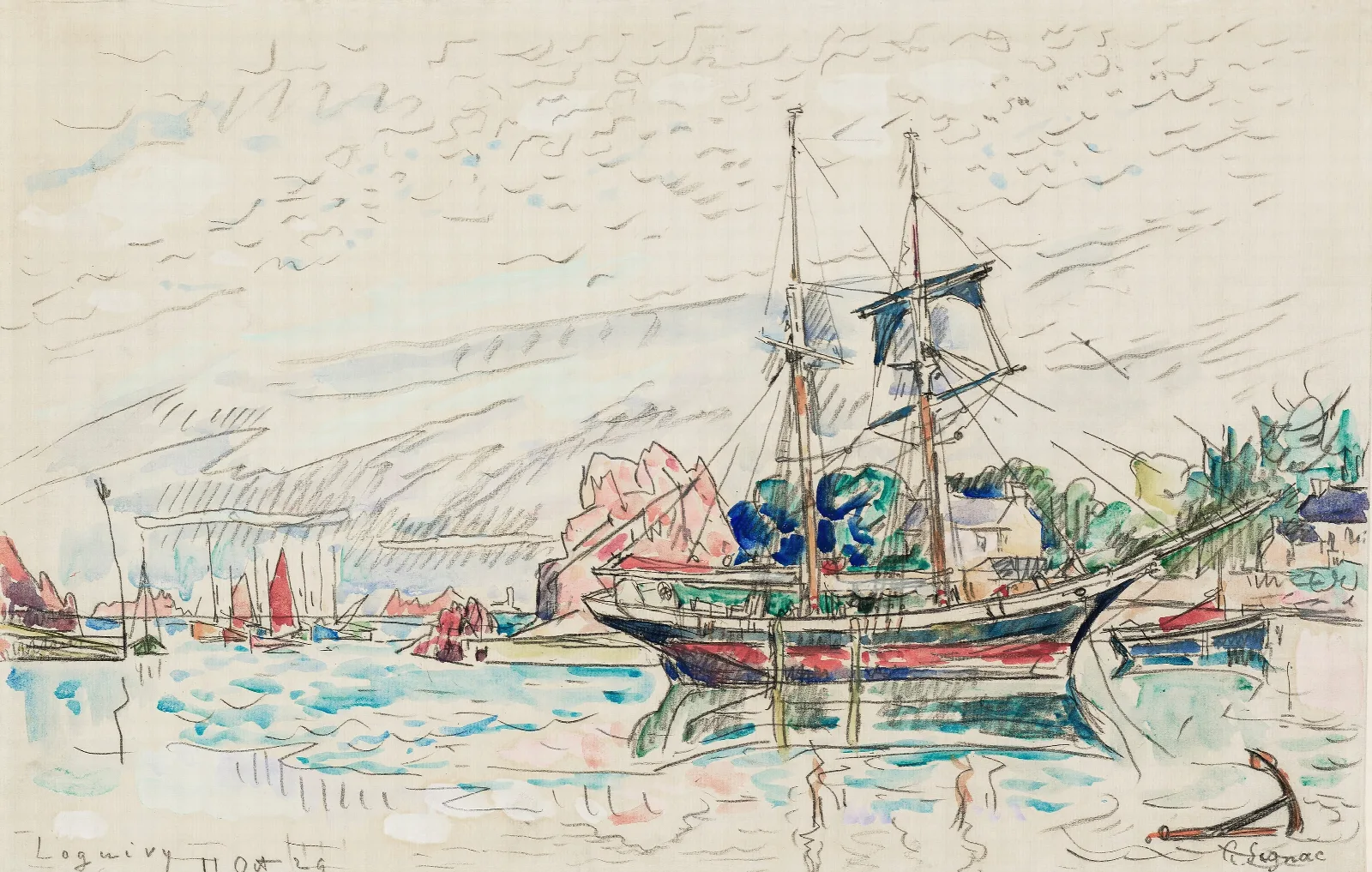 Loguivy Wall Art by Paul Signac - Canvas Print