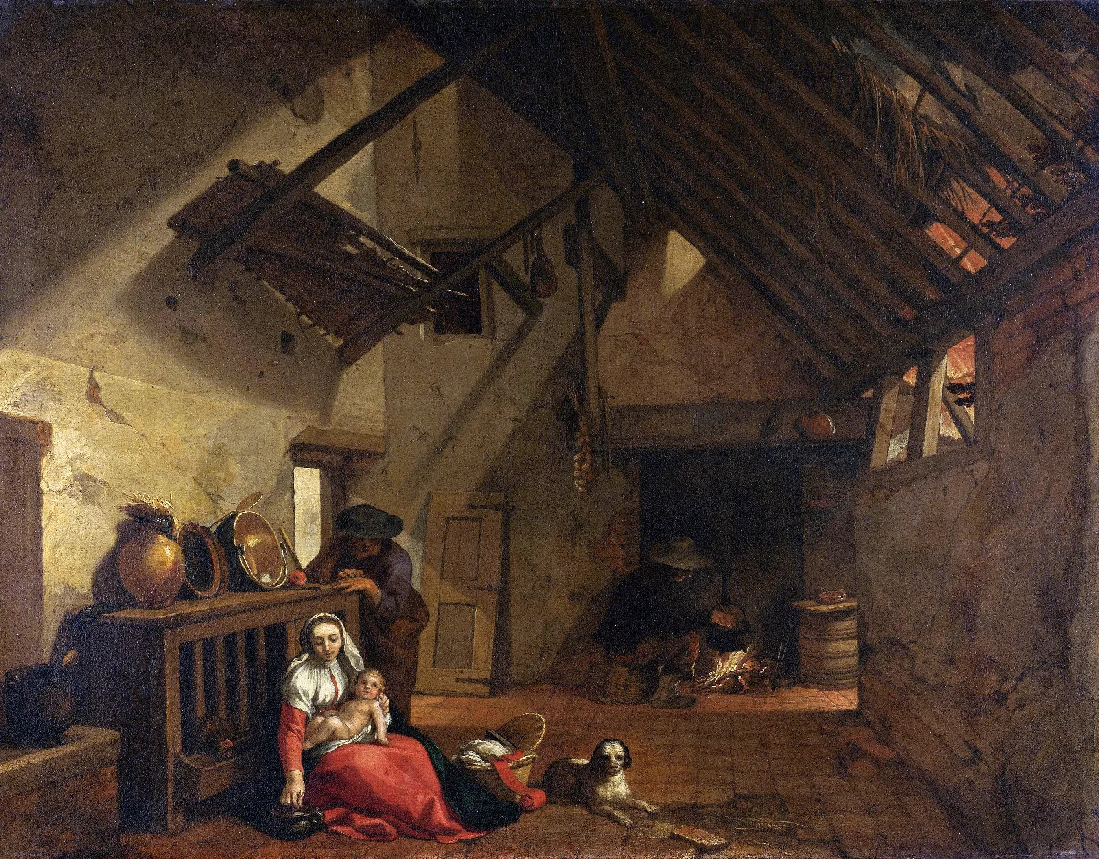 The Rest On The Flight Into Egypt Wall Art by Abraham Bloemaert - Canvas Print