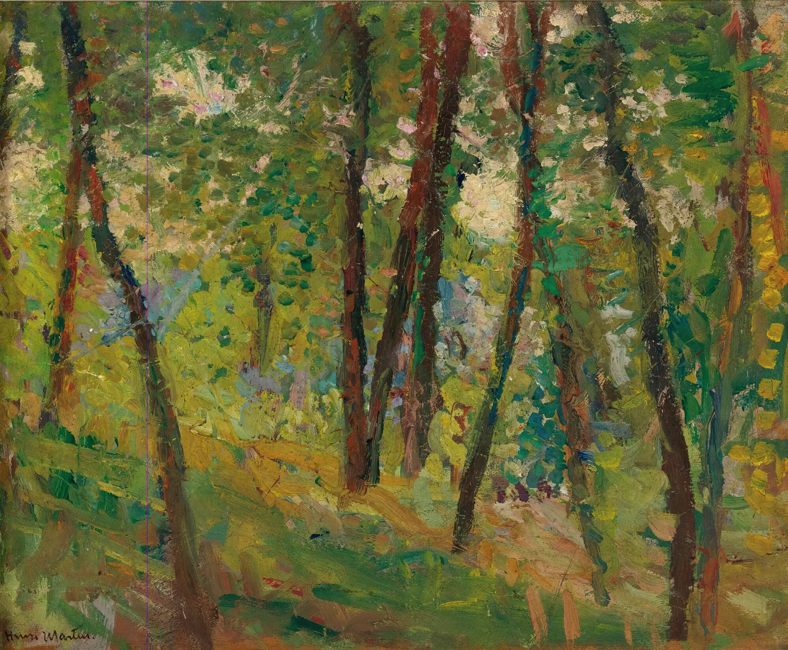Sous Bois Wall Art by Henri Martin - Canvas Print
