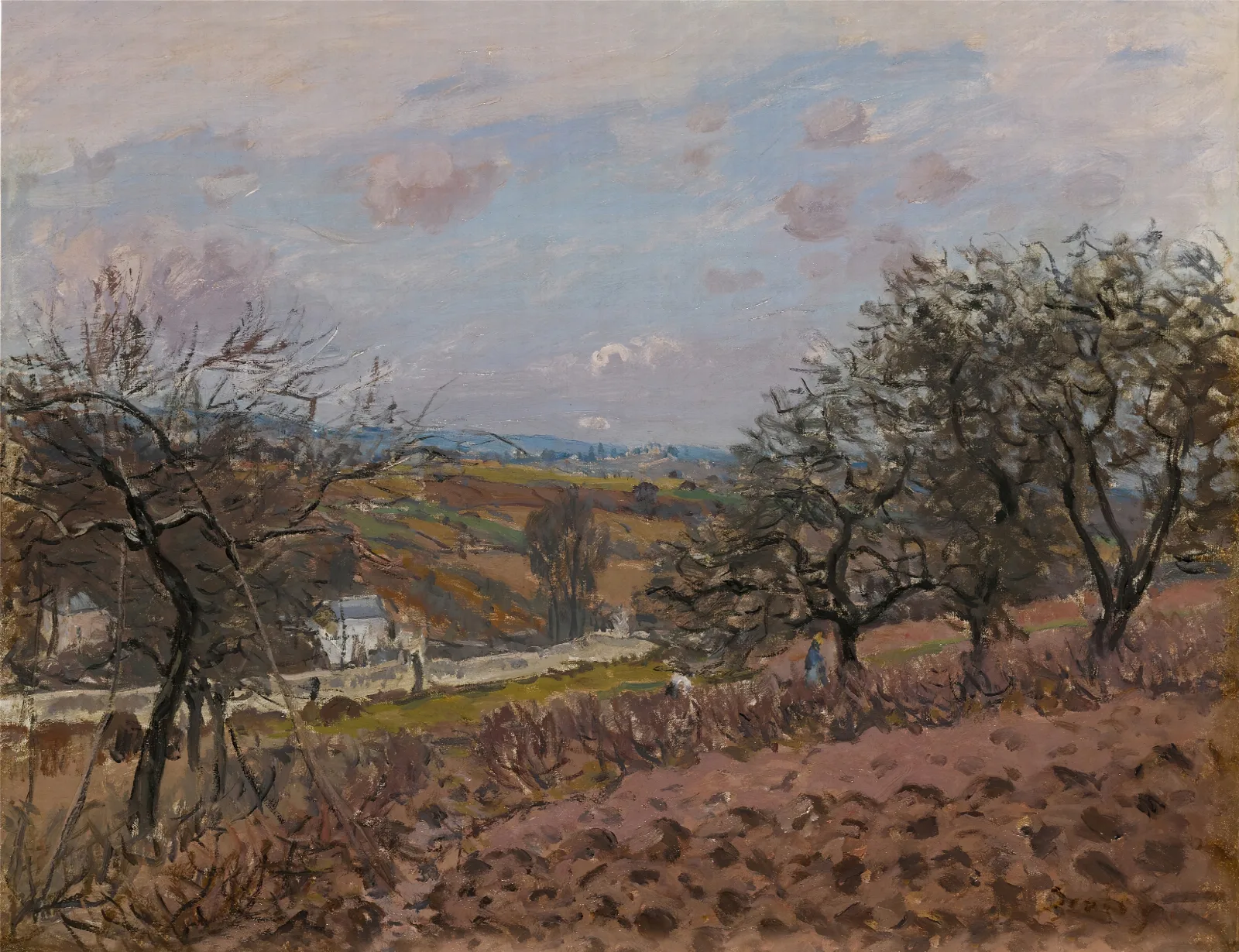 Bougival 2 Wall Art by Alfred Sisley - Canvas Print