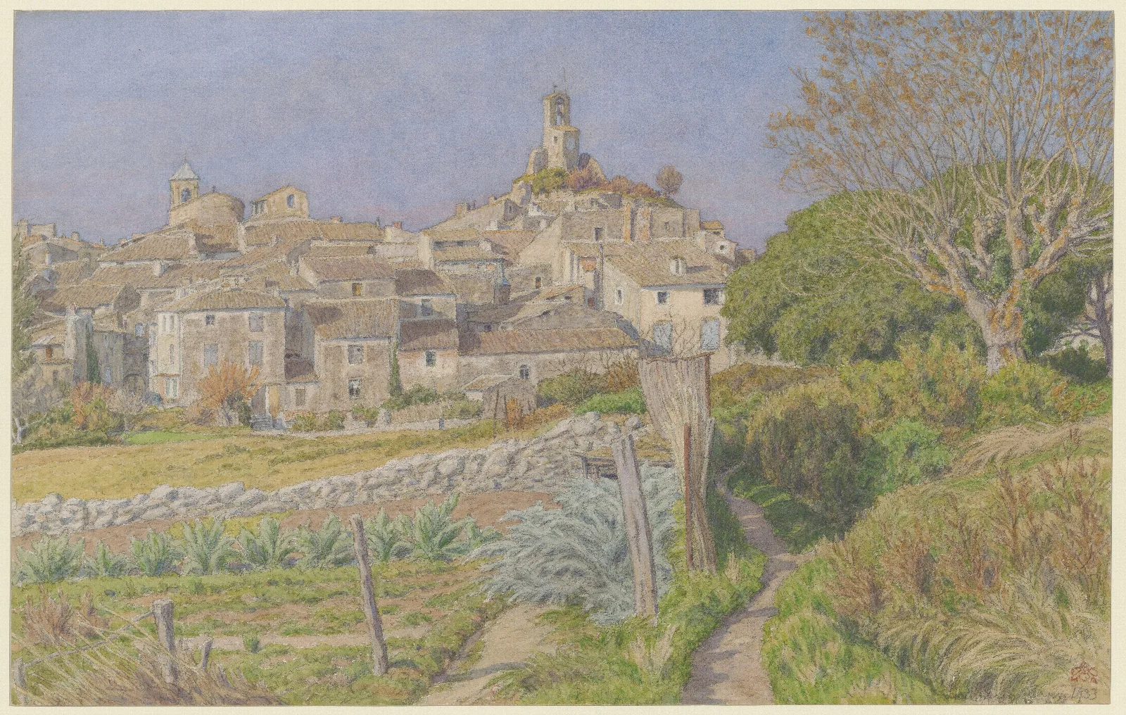 Lourmarin Wall Art by Henri Rivière - Canvas Print