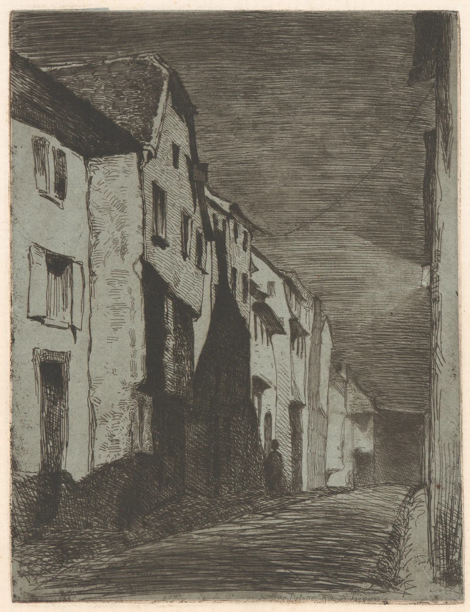 Street At Saverne Wall Art by James Abbott McNeill Whistler - Canvas Print