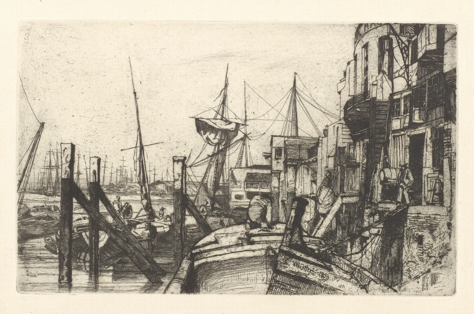 Limehouse 2 Wall Art by James Abbott McNeill Whistler - Canvas Print