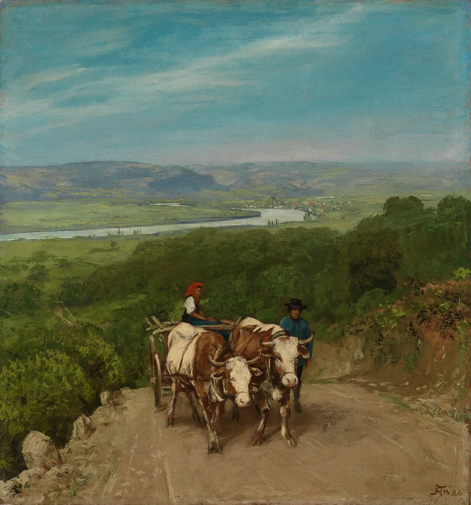Bergauf Wall Art by Hans Thoma - Canvas Print