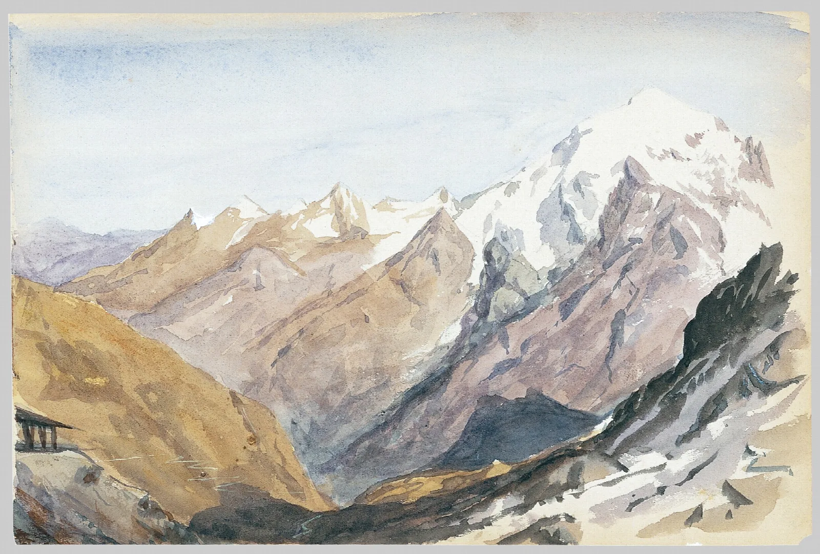 Mountain Study Wall Art by John Singer Sargent - Canvas Print