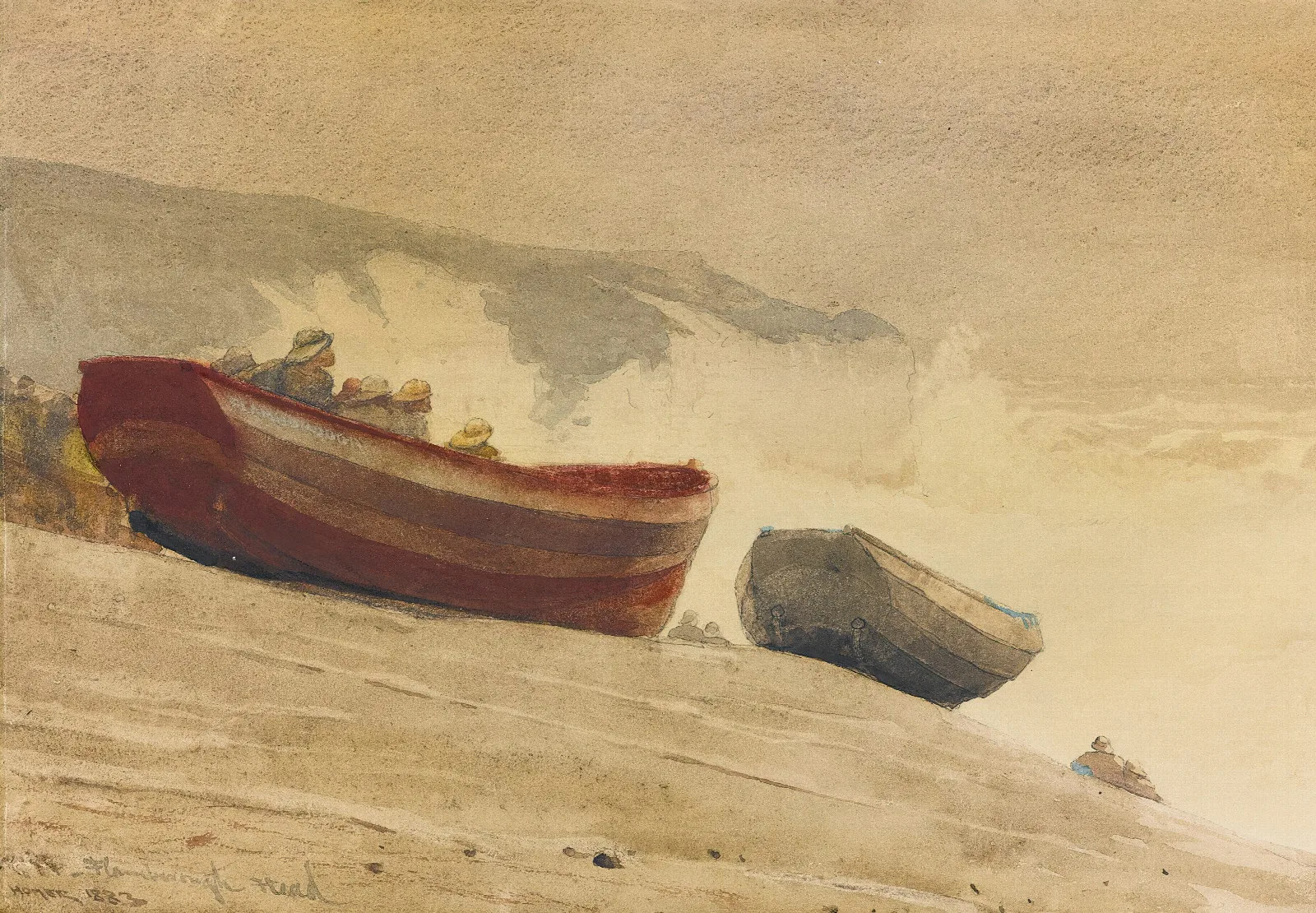 Storm On The English Coast Wall Art by Winslow Homer - Canvas Print