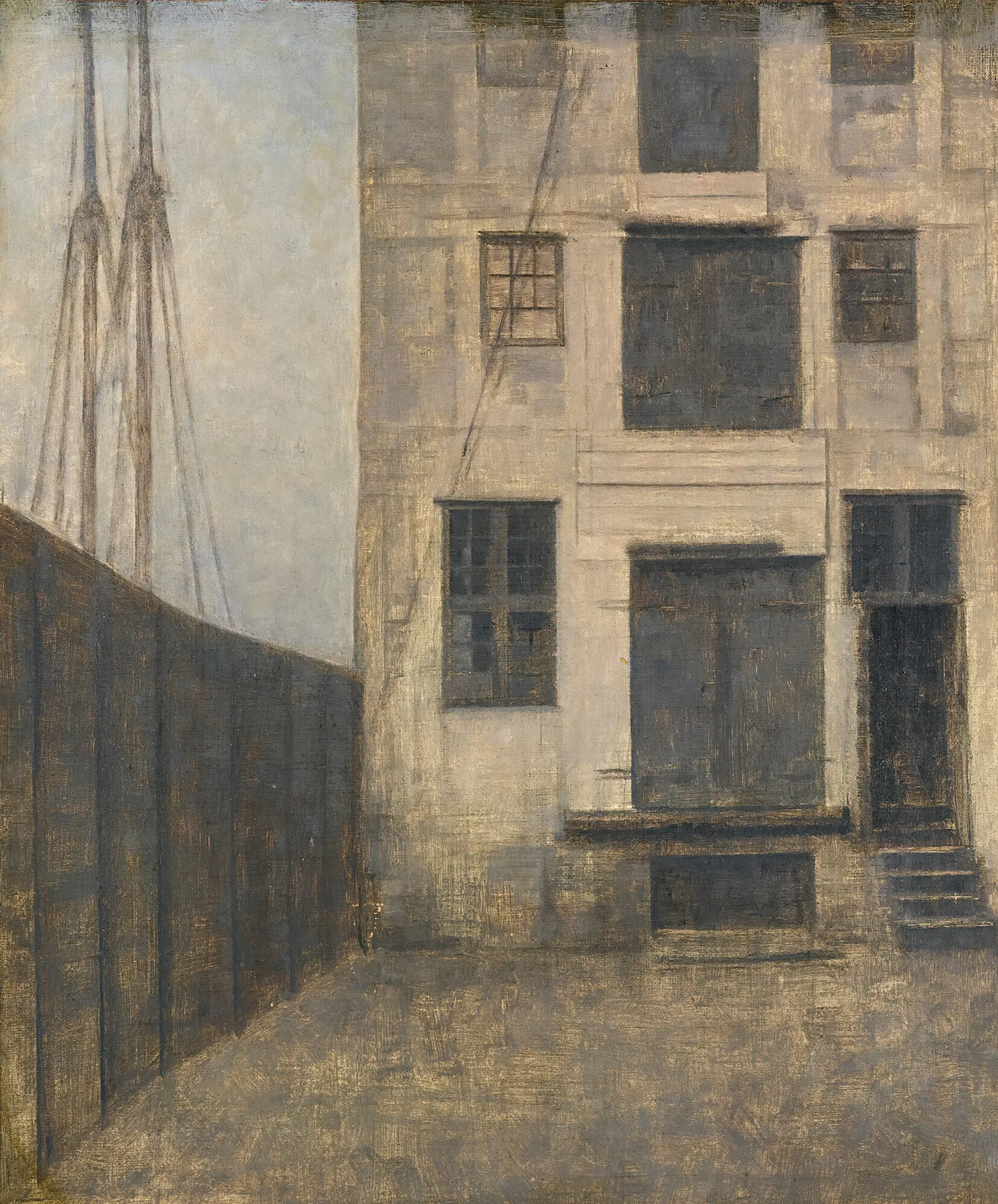The Old Warehouse In Christianshavn Wall Art by Vilhelm Hammershøi - Canvas Print