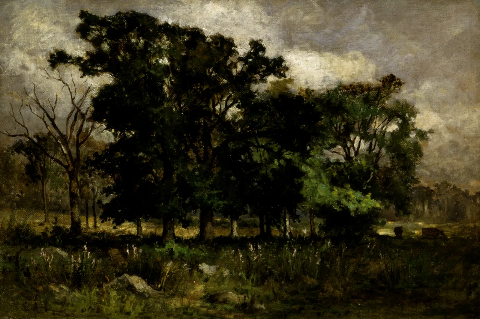 Tree Landscape Wall Art by Edward Mitchell Bannister - Canvas Print
