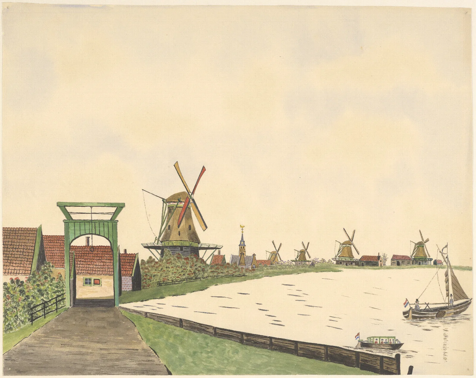 Landscape 418 by Johannes Nicolaas Eijman (1945) Wall Art by Johannes Nicolaas Eijman - Canvas Print
