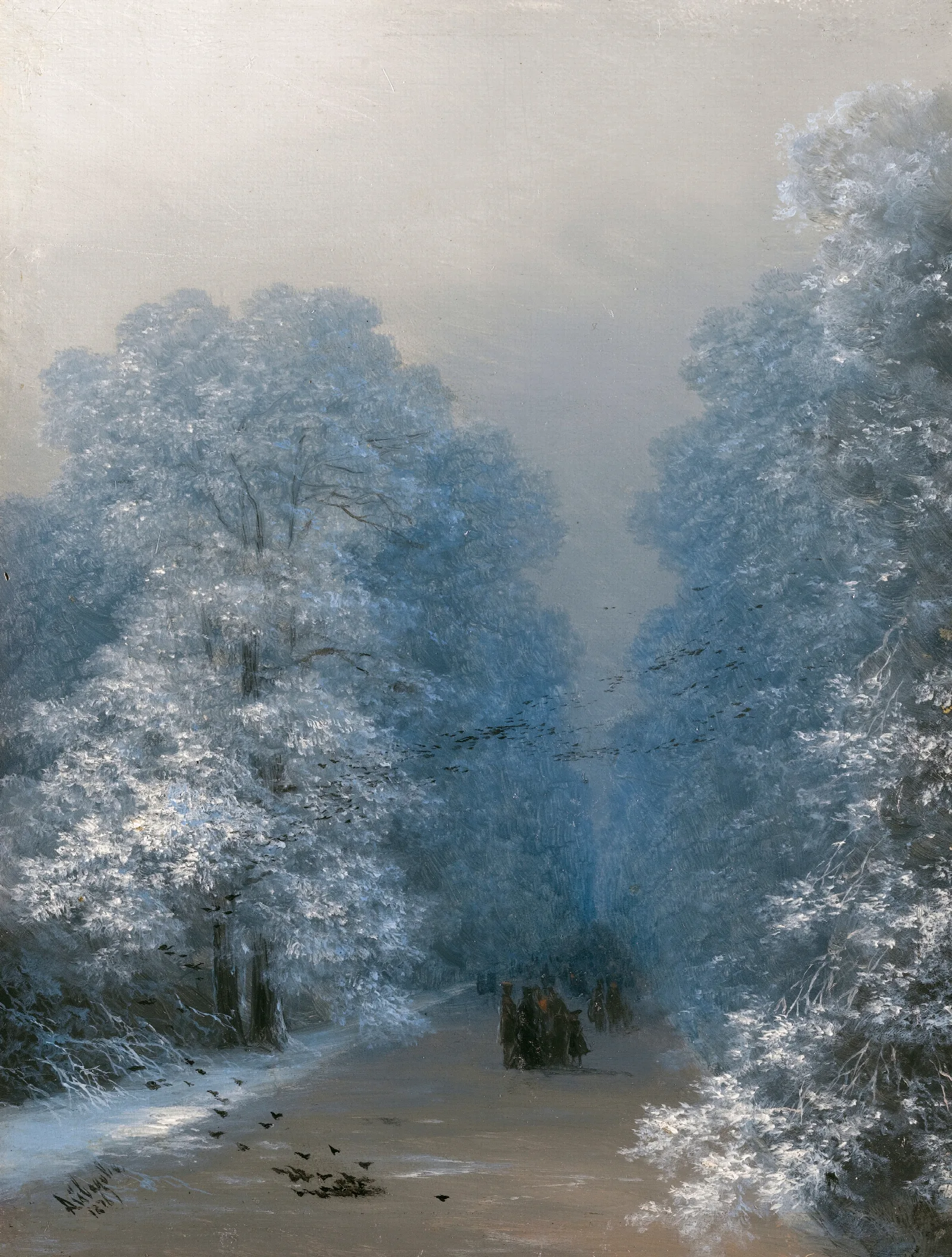 Winter Landscape 26 Wall Art by Ivan Konstantinovich Aivazovsky - Canvas Print