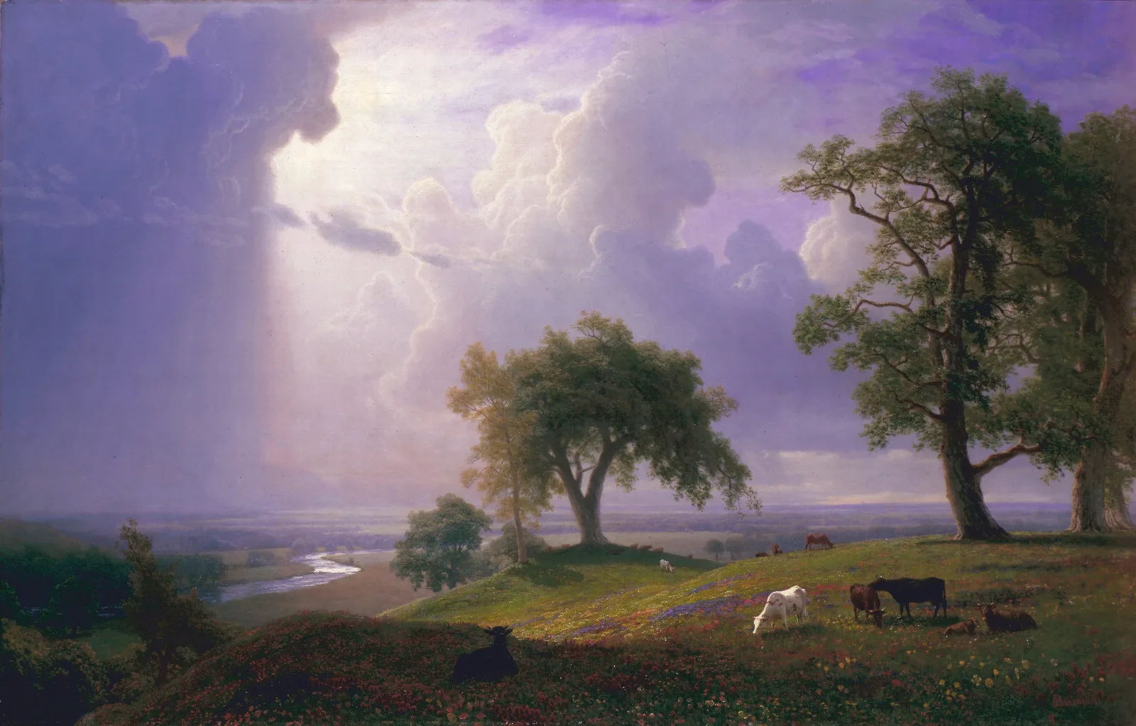 California Spring Wall Art by Albert Bierstadt - Canvas Print