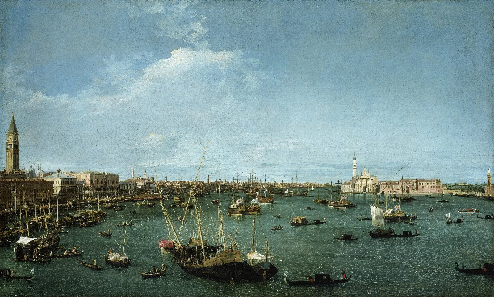 Bacino Di San Marco Venice Wall Art by Canaletto - Canvas Print