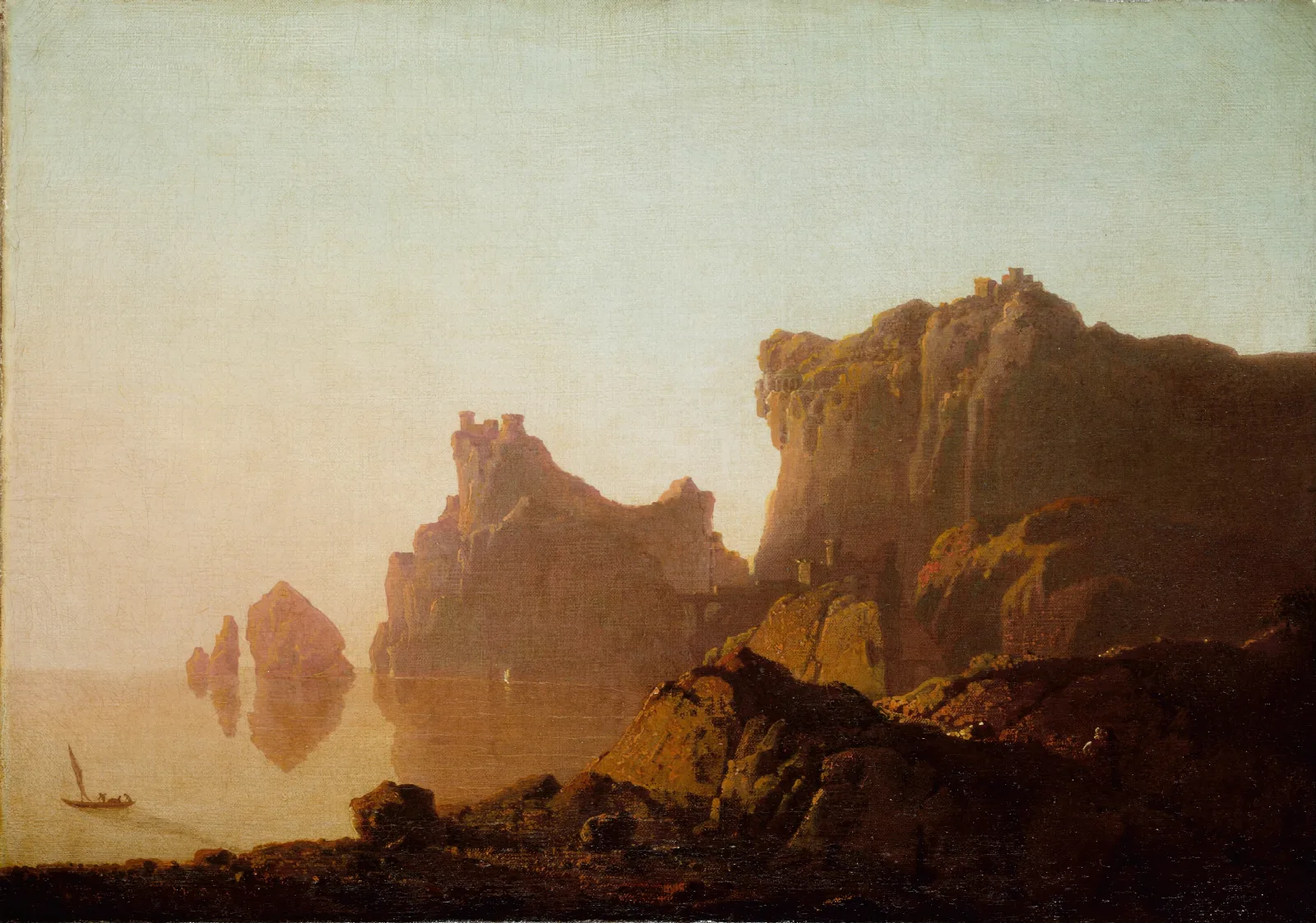 The Gulf Of Salerno Wall Art by Joseph Wright of Derby - Canvas Print