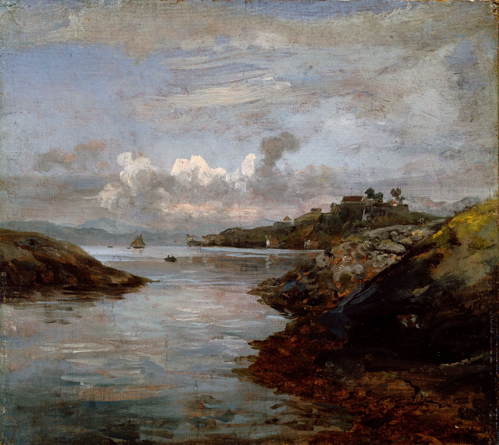 Fredriksberg Fortifications On Nordnes In Bergen Wall Art by Johan Christian Dahl - Canvas Print