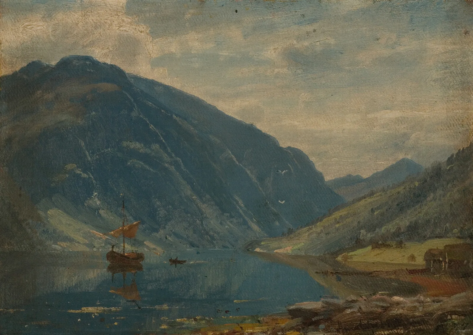 Fra Fjaerland Wall Art by Amaldus Nielsen - Canvas Print