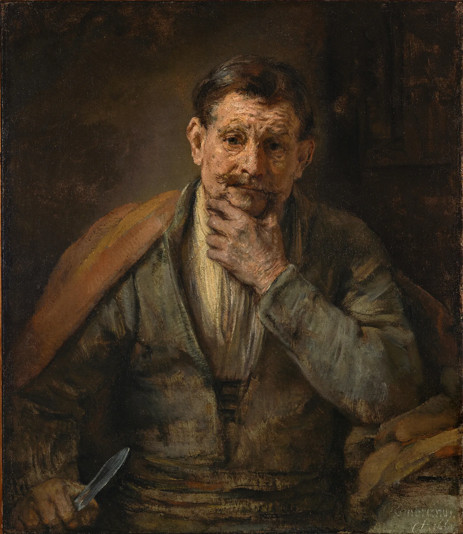 Saint Bartholomew 10 Wall Art by Rembrandt van Rijn - Canvas Print