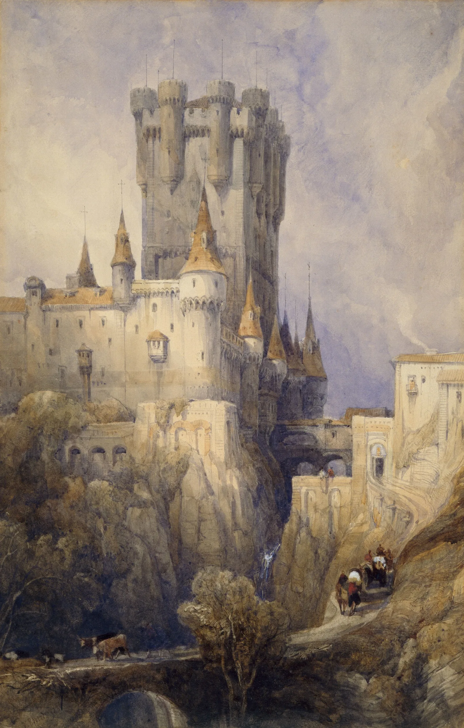 Alcazar Segovia Spain Wall Art by David Roberts - Canvas Print