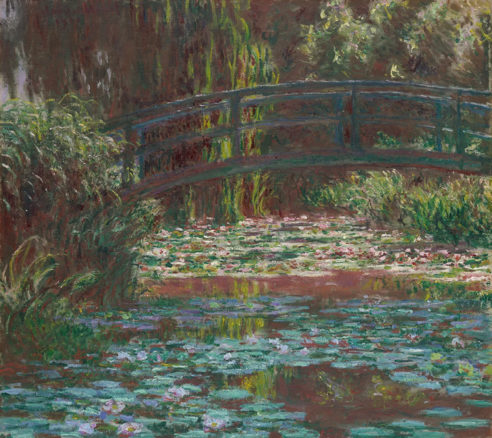 Water Lily Pond Wall Art by Claude Monet - Canvas Print