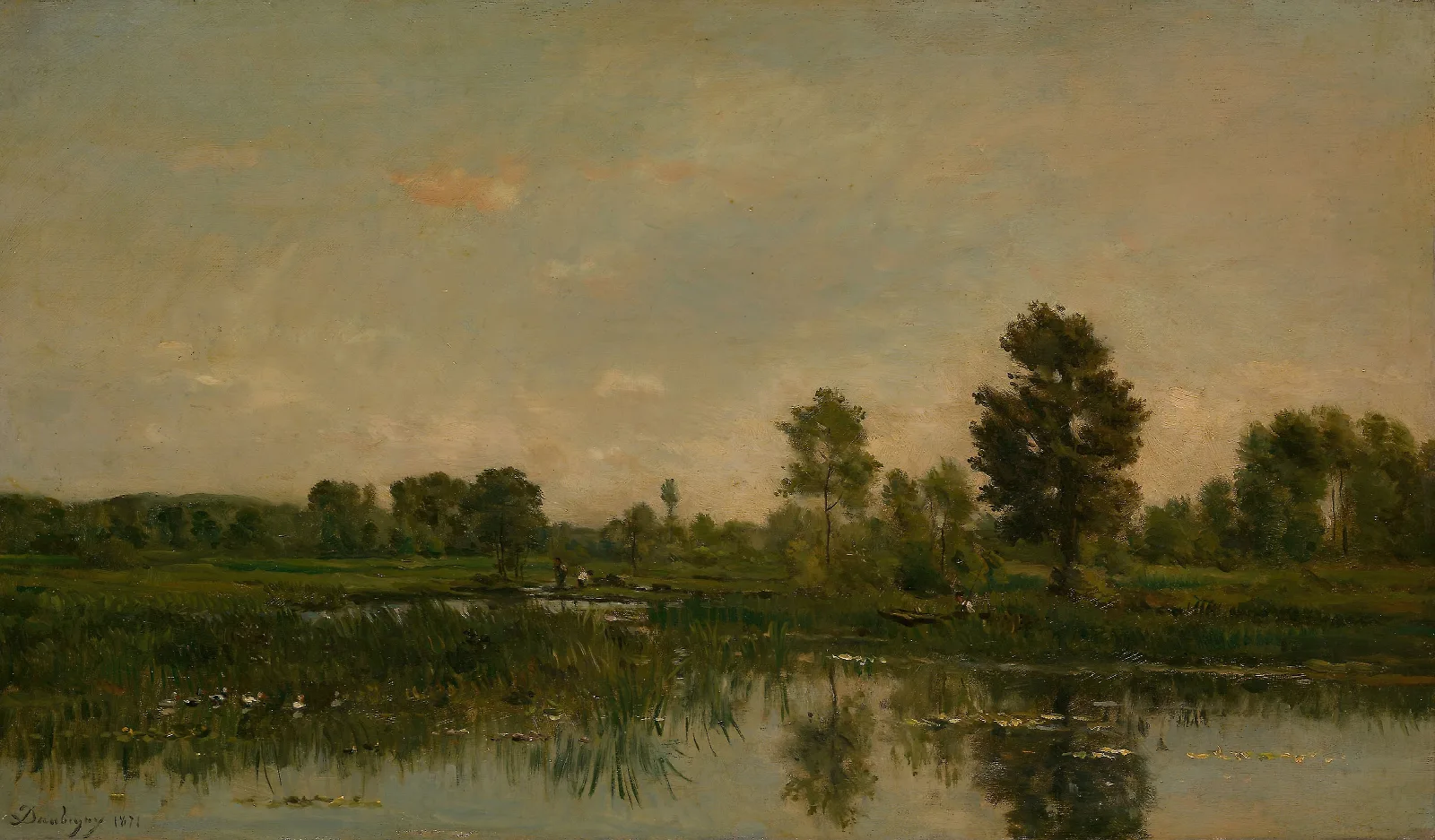 The Marsh Wall Art by Charles François Daubigny - Canvas Print