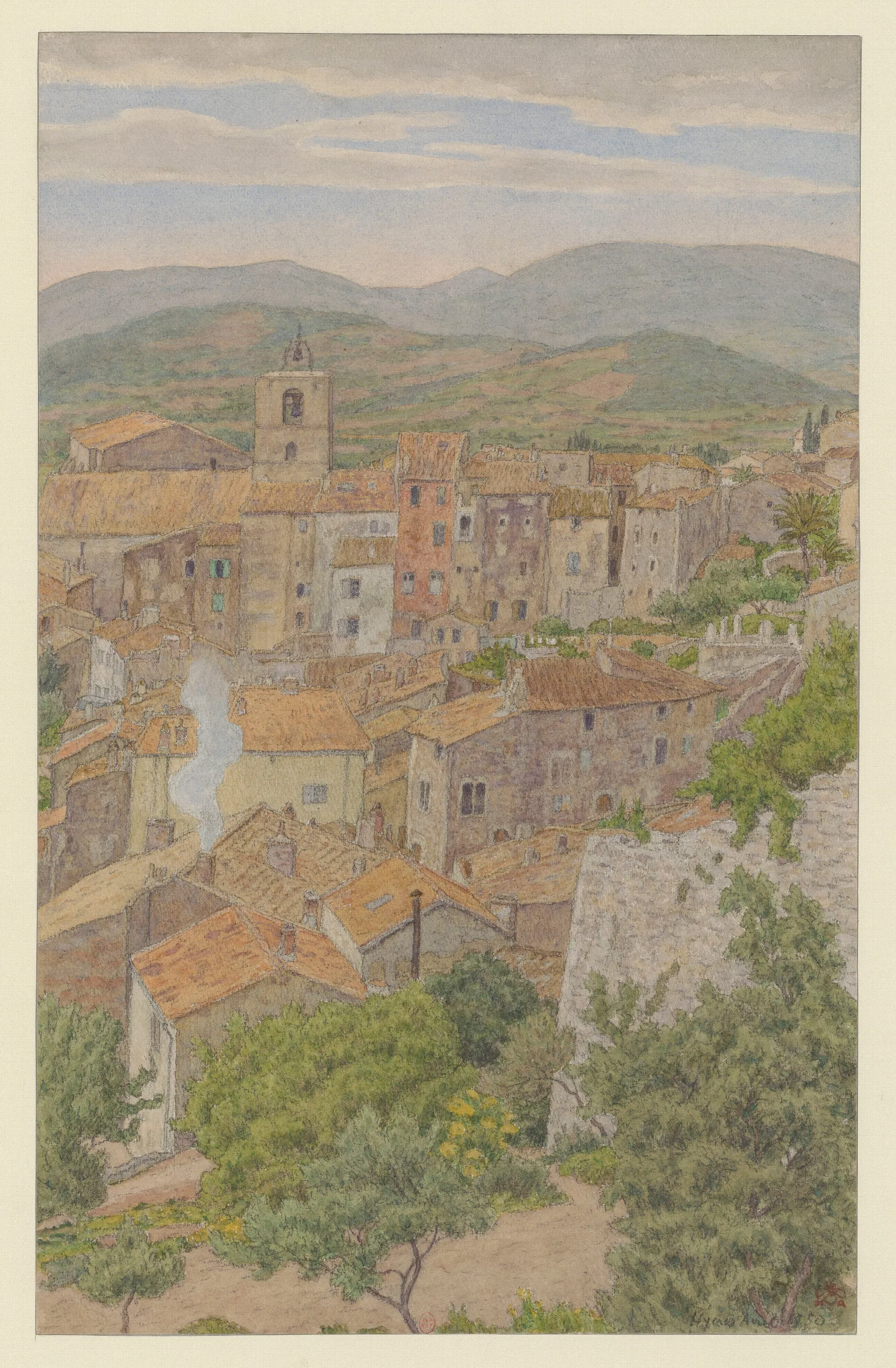 Hyeres 2 Wall Art by Henri Rivière - Canvas Print