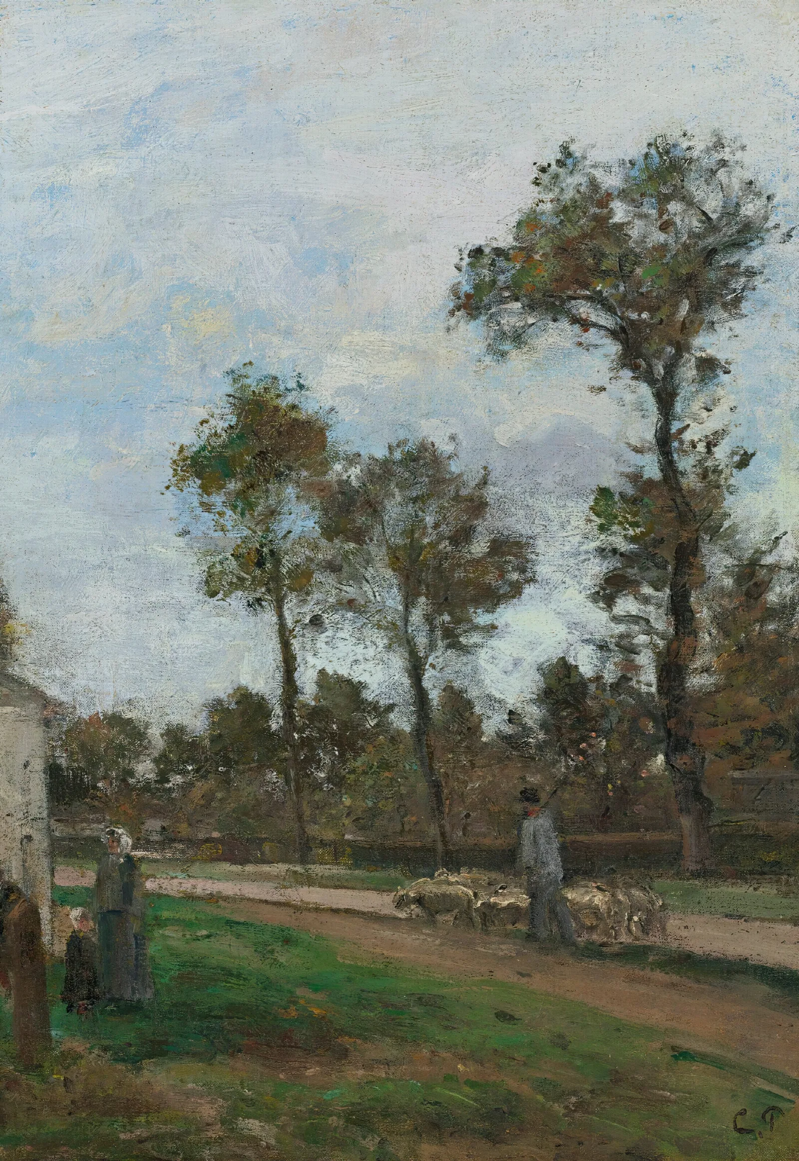 Route A Louveciennes Wall Art by Camille Pissarro - Canvas Print