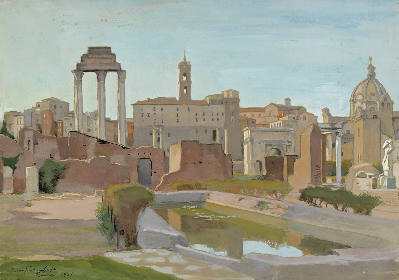 Forum Romanum Wall Art by Eero Järnefelt - Canvas Print