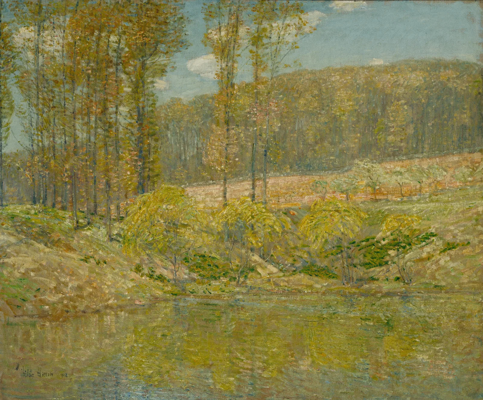 Spring Navesink Highlands Wall Art by Childe Hassam - Canvas Print