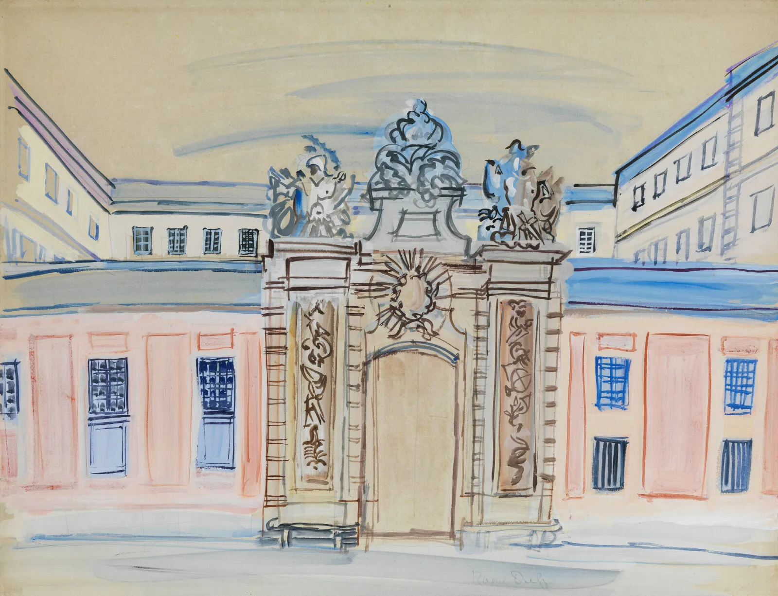 Hotel Berthier Versailles Wall Art by Raoul Dufy - Canvas Print