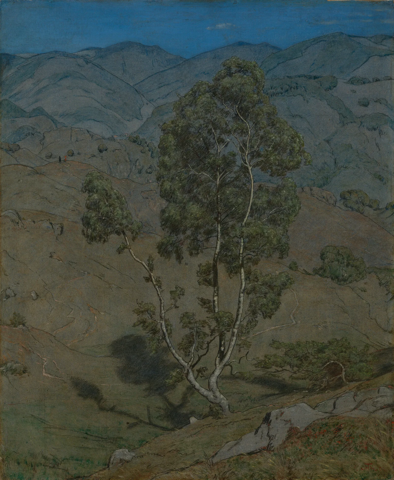 Die Birke Wall Art by Hans Thoma - Canvas Print