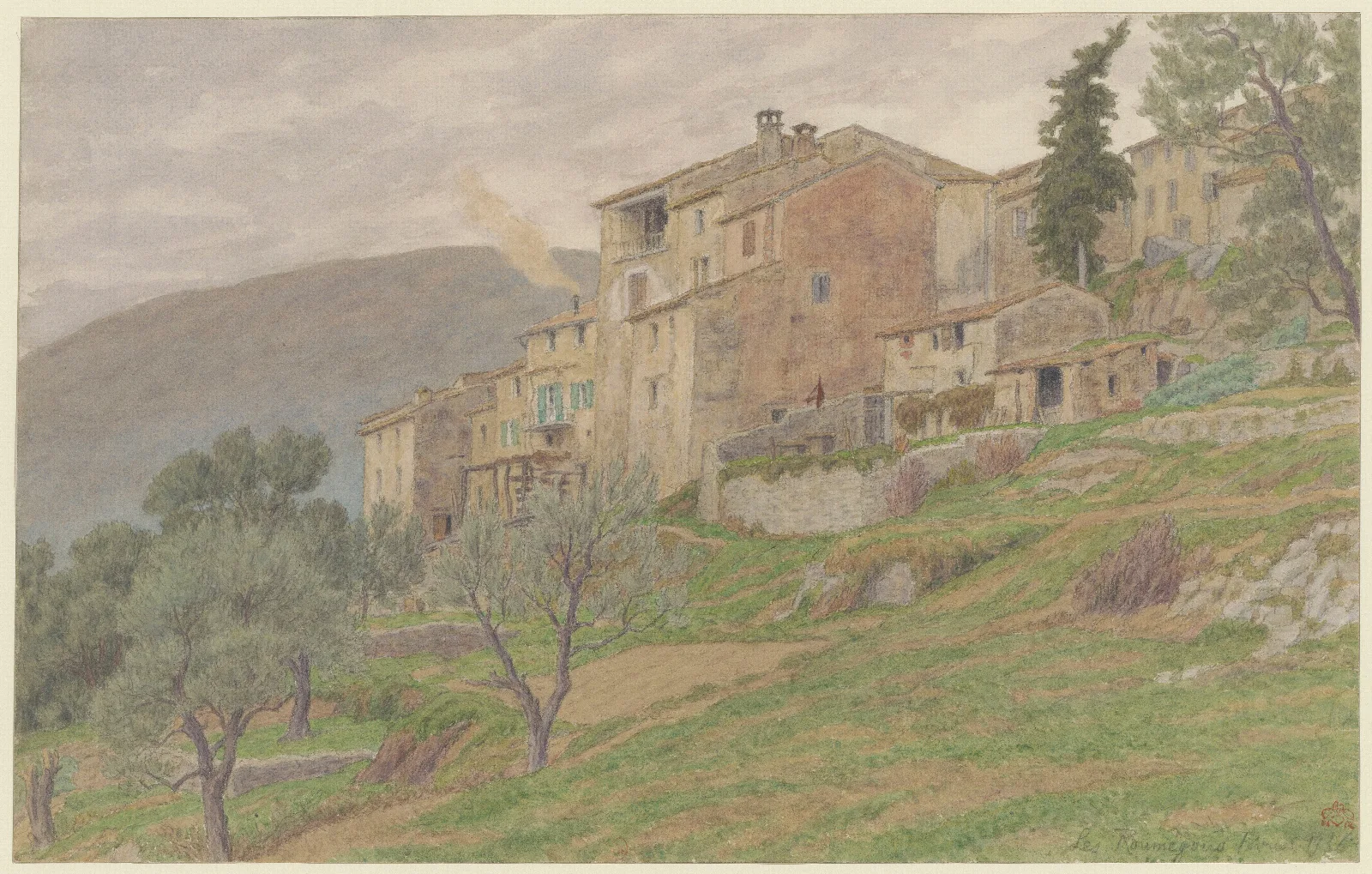 Les Roumegous Wall Art by Henri Rivière - Canvas Print
