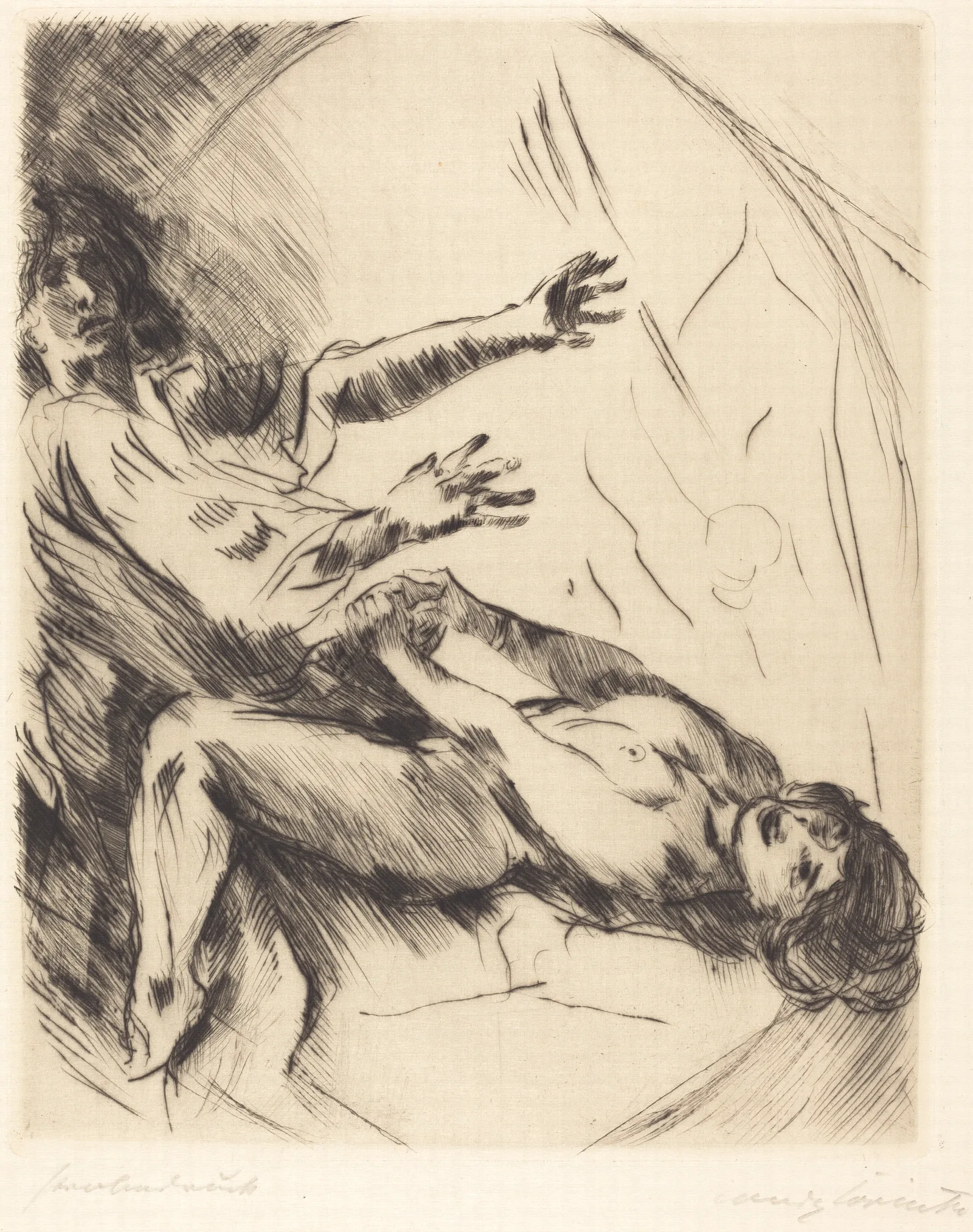Joseph And Potiphars Wife I Joseph Und Potiphars Weib I Wall Art by Lovis Corinth - Canvas Print