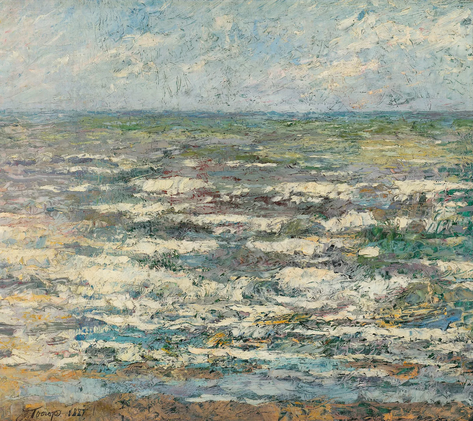 The Sea Wall Art by Jan Toorop - Canvas Print