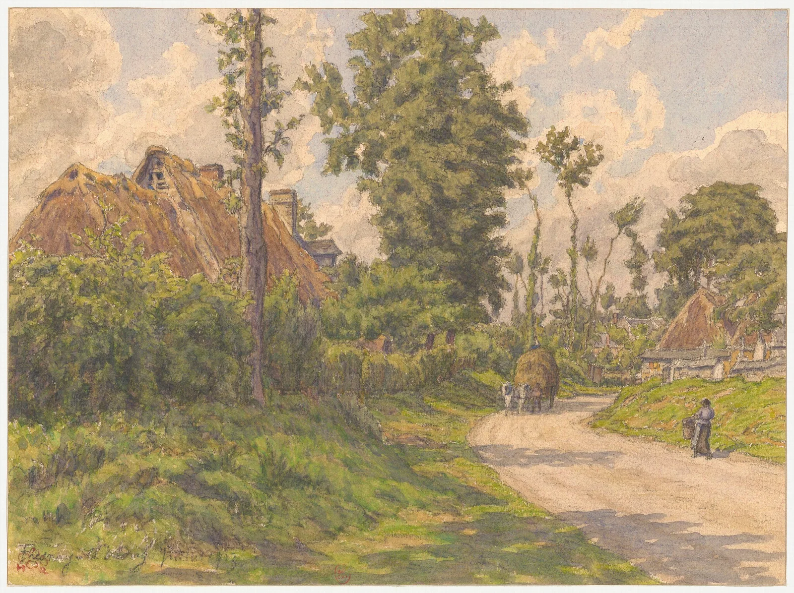 Fresnay Le Long 2 Wall Art by Henri Rivière - Canvas Print
