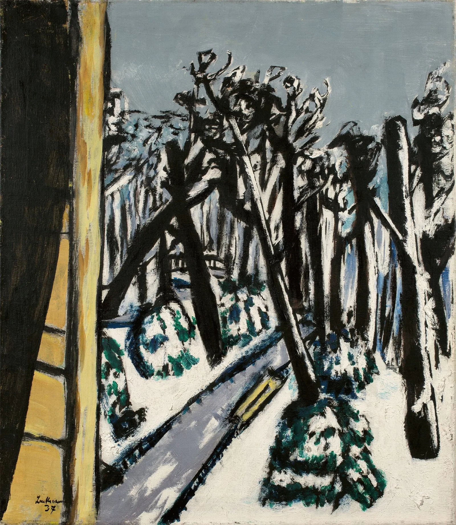 Tiergarten Im Winter Wall Art by Max Beckmann - Canvas Print