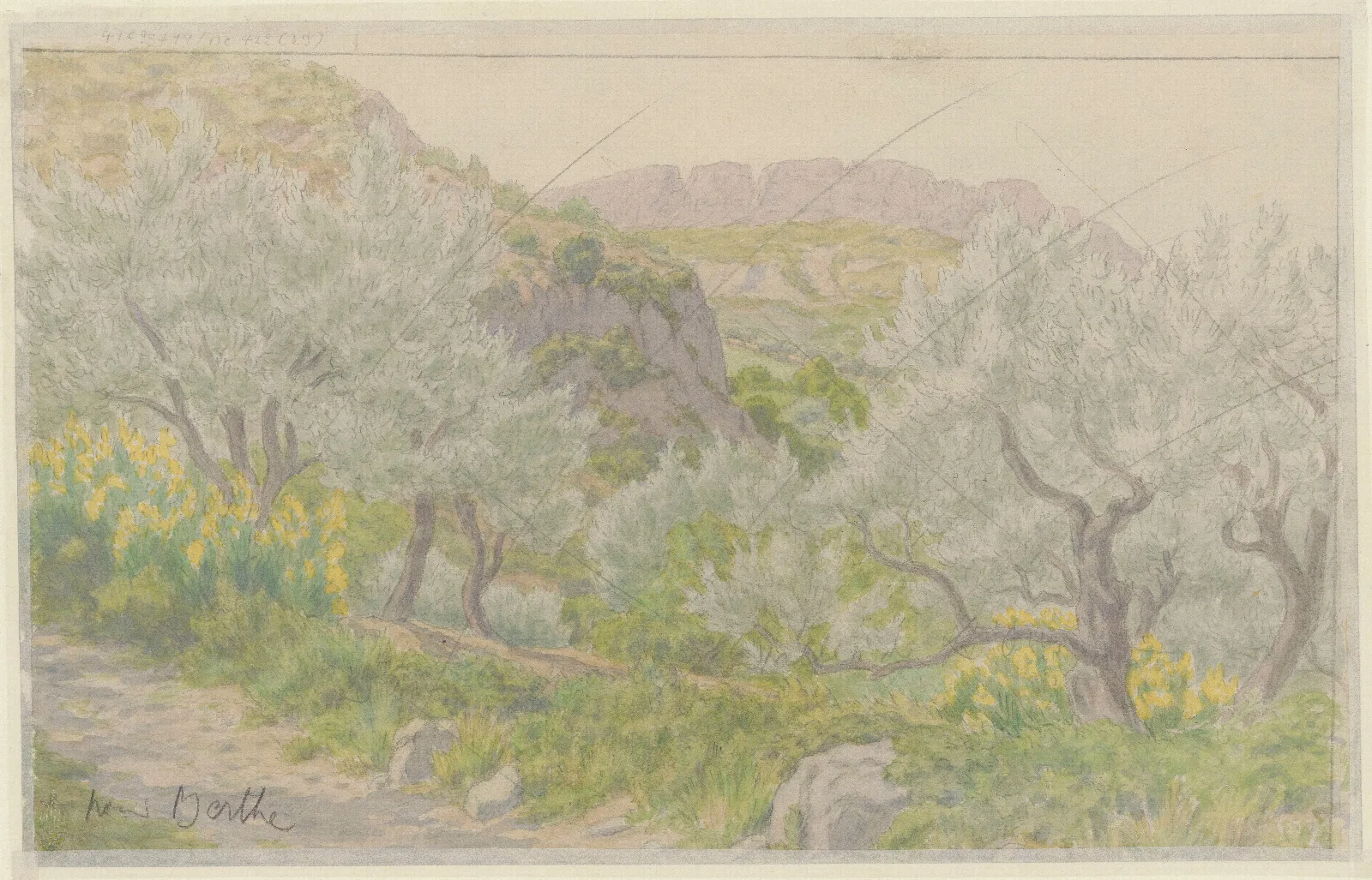 Buis Les Baronnies 4 Wall Art by Henri Rivière - Canvas Print
