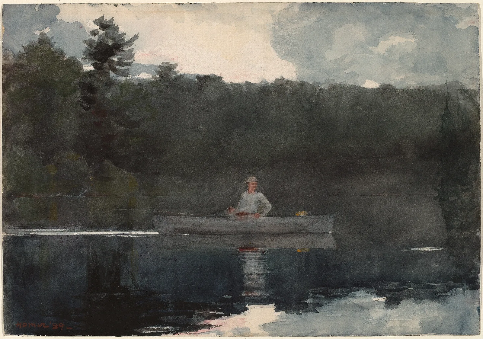 The Lone Fisherman Wall Art by Winslow Homer - Canvas Print