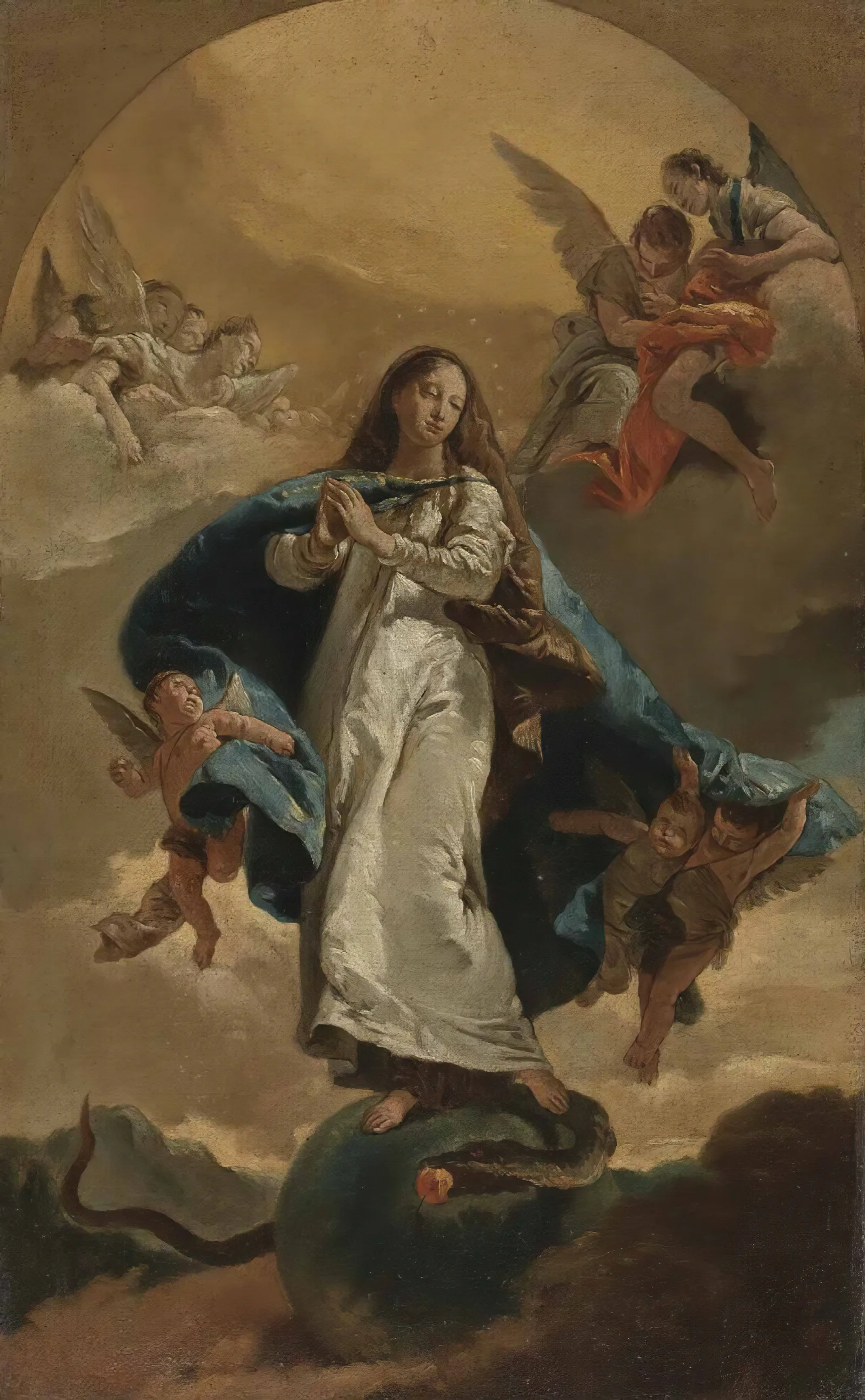 The Immaculate Conception 4 Wall Art by Giovanni Battista Tiepolo - Canvas Print
