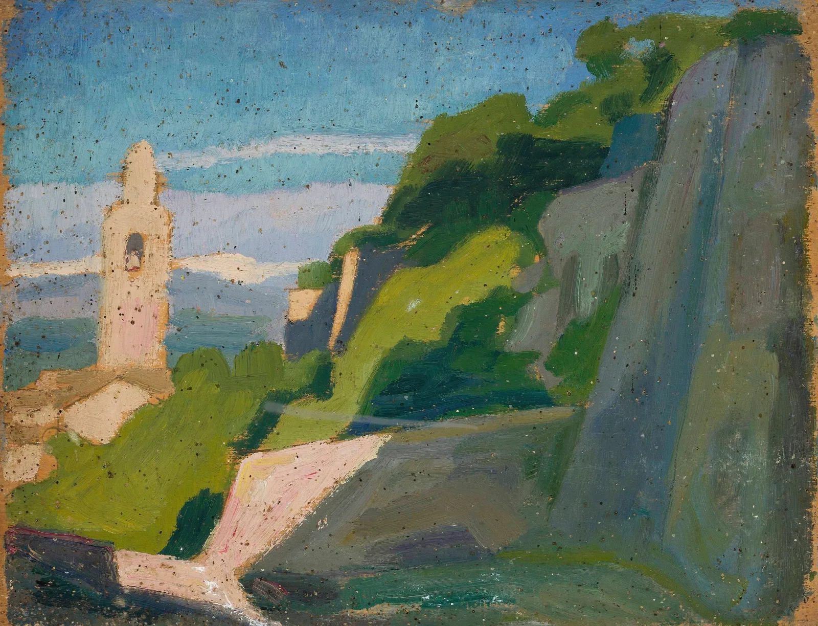 Landscape With A Shrine Wall Art by Jan Rembowski - Canvas Print