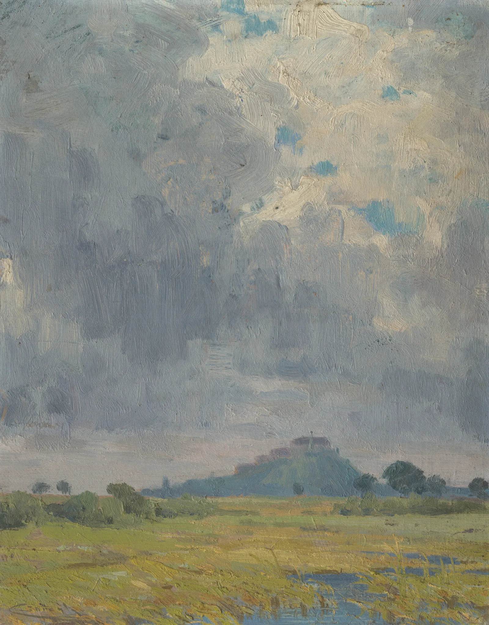 Landscape With A Castle 3 Wall Art by Ľudovít Čordák - Canvas Print