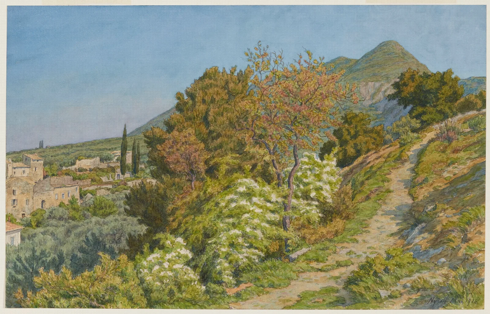 Nyons 2 Wall Art by Henri Rivière - Canvas Print