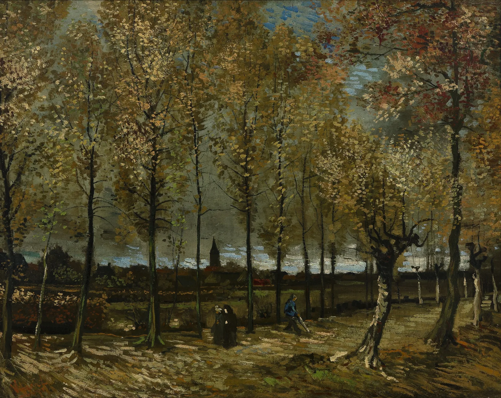 Poplars Near Nuenen Wall Art by Vincent van Gogh - Canvas Print