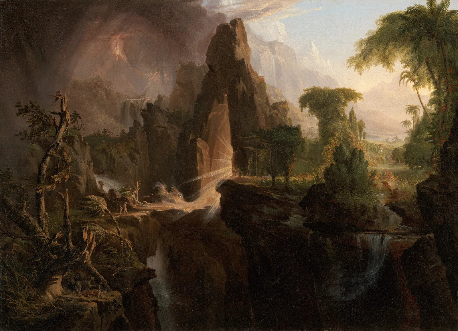 Expulsion From The Garden Of Eden Wall Art by Thomas Cole - Canvas Print