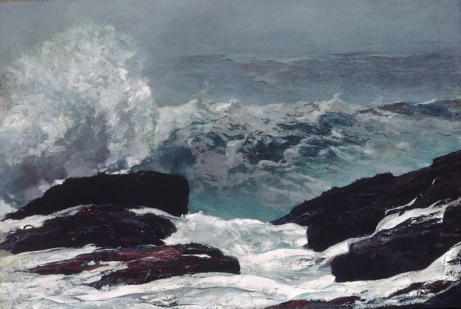 Maine Coast 5 Wall Art by Winslow Homer - Canvas Print