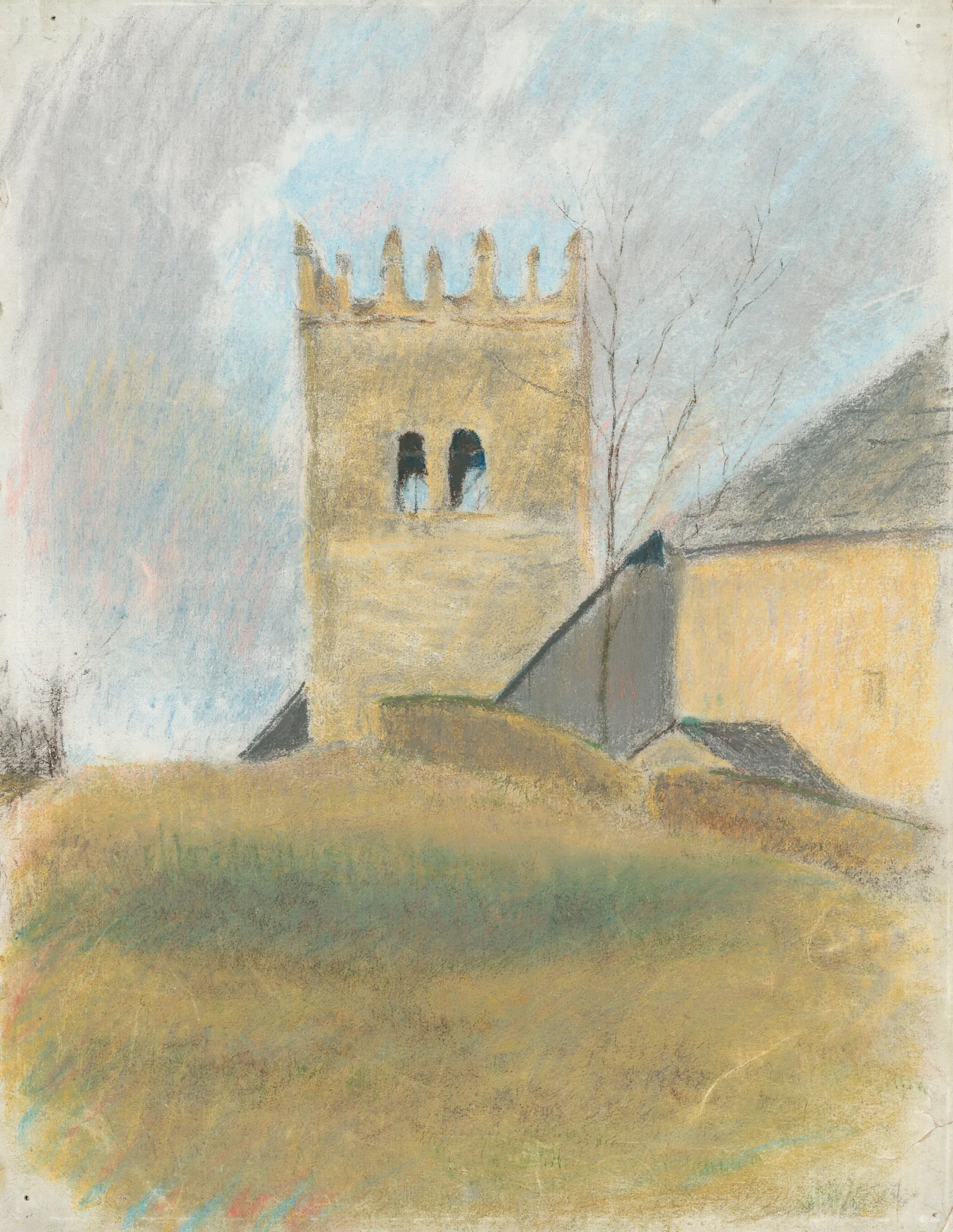 Belfry In Strazky Wall Art by Ladislav Mednyánszky - Canvas Print