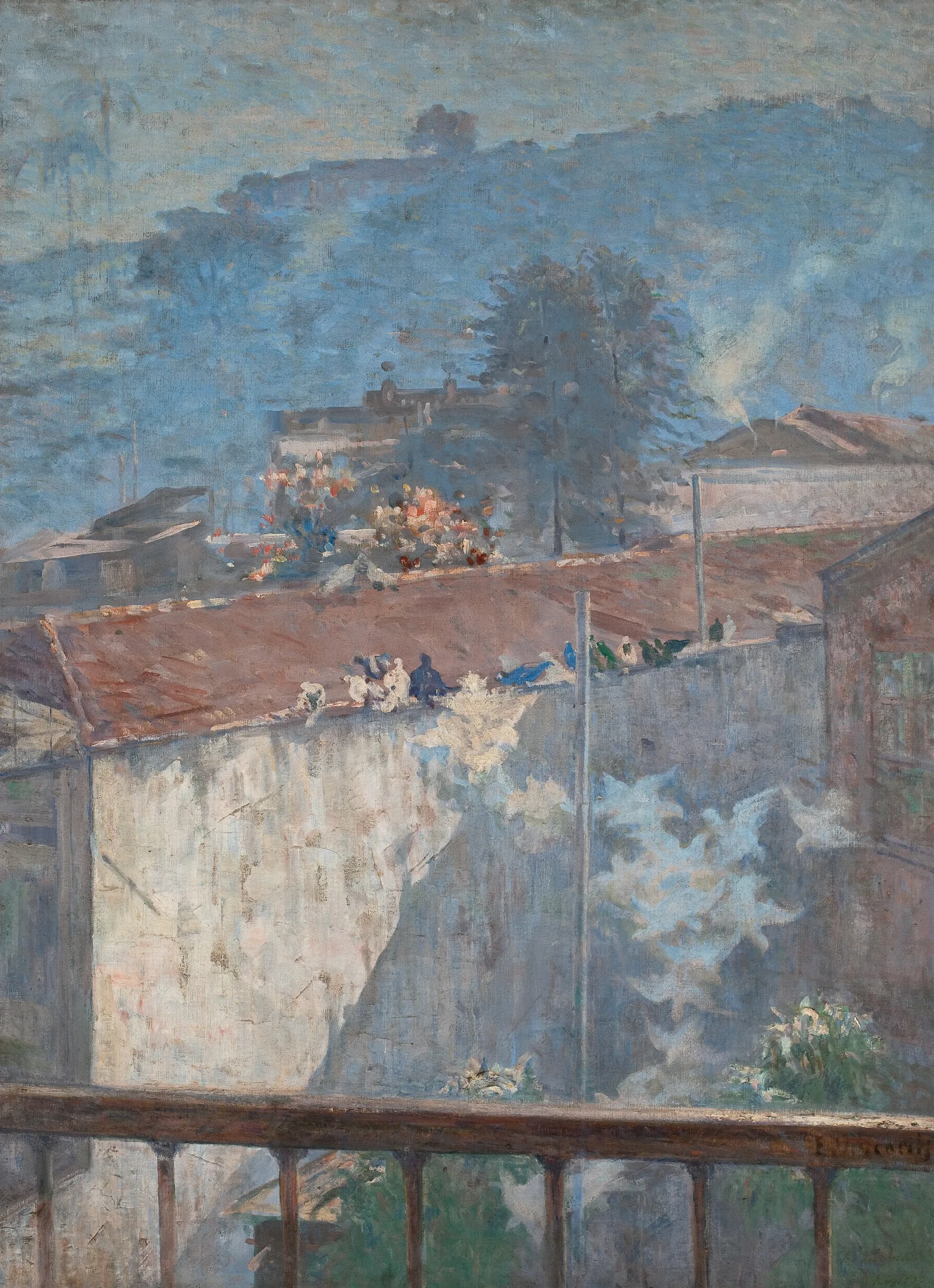 Pombos Do Meu Atelier Wall Art by Eliseu Visconti - Canvas Print